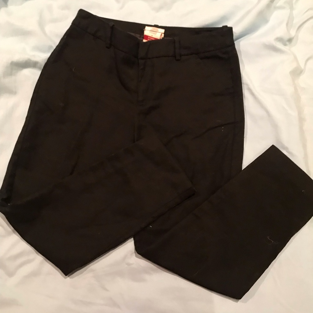 Merona black cropped dress pants